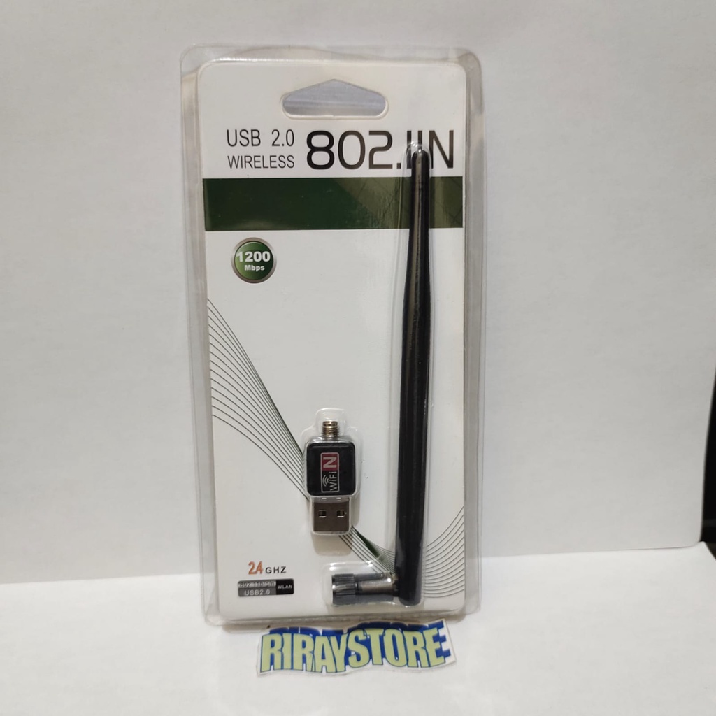 USB WIFI 802 IIN 600-1200Mbps Antena Antenna Adapter USB 2.0 Wireless PENANGKAP JARINGAN SINYAL WIFI