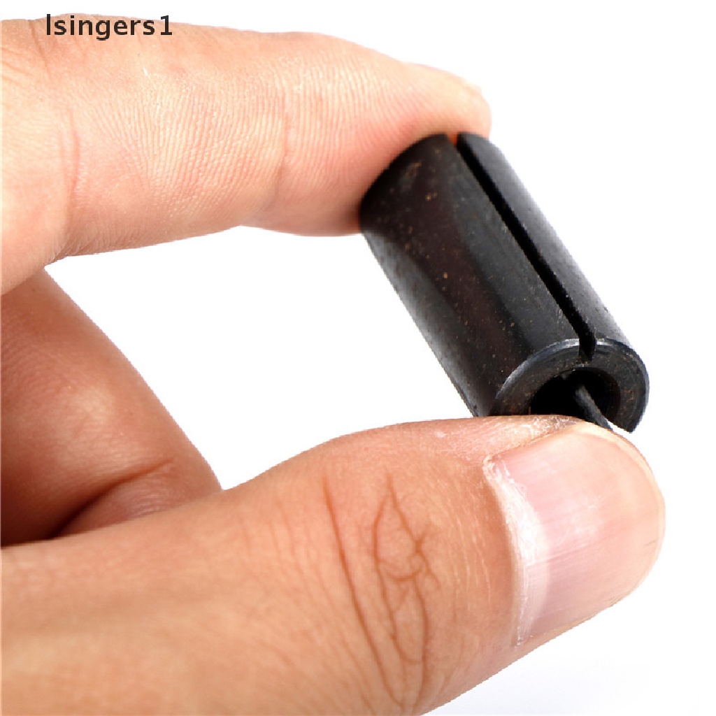 (lsingers1) Mata Bor Router Collet Reduction Bahan Carbon Steel Warna Hitam 1 / 2 &quot;Ke 1 / 4&quot;