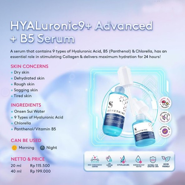 BUY1GET1 SOMETHINC HYALuronic9+ Advanced + B5 Serum 20ml