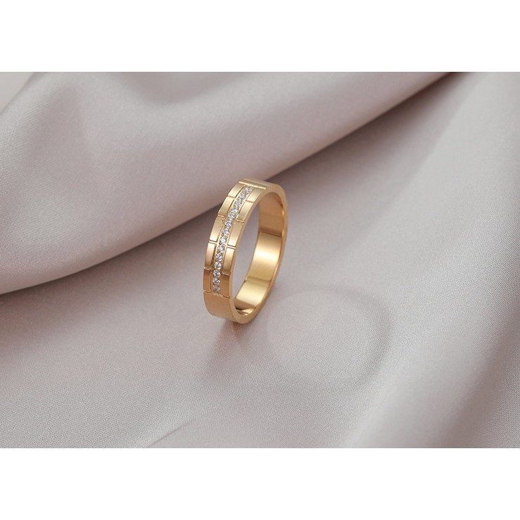 [ Model Baru ] Cincin Titanium Mini Korea Wanita Fashion Cocok Untuk pesta hadiah trend kini CK153