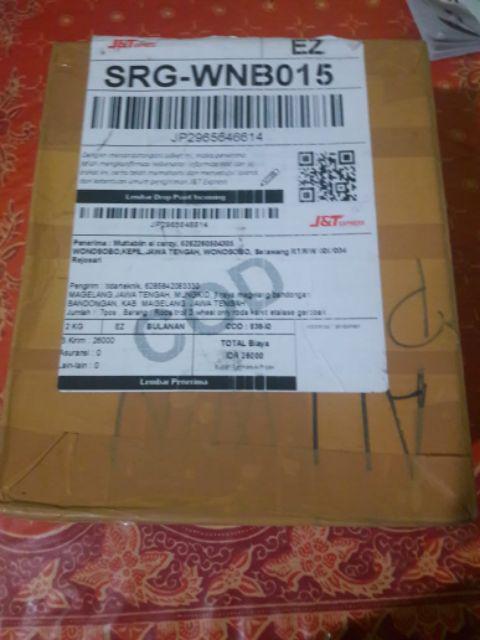 Roda Troli 3 Wheel Only Roda Karet Etalase Gerobak Trolley