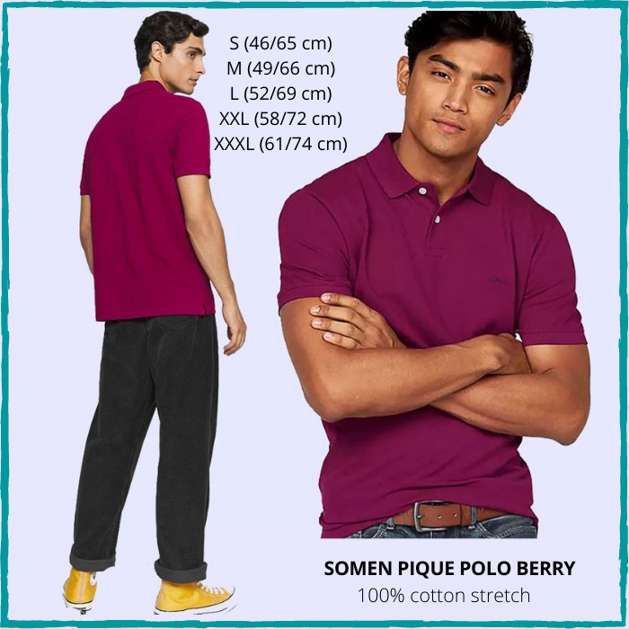 Kaos Polo Pria Murah S.OLiver Pique Berry