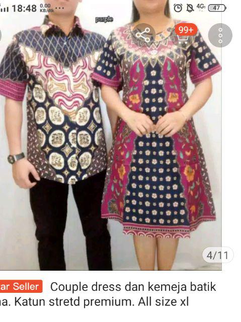 Kemeja Batik Vio Katun Stretd Premium. All Size Xl