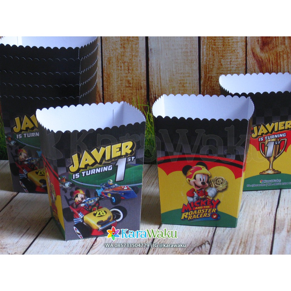 Box Popcorn Mickey Minnie the Roadster Racers