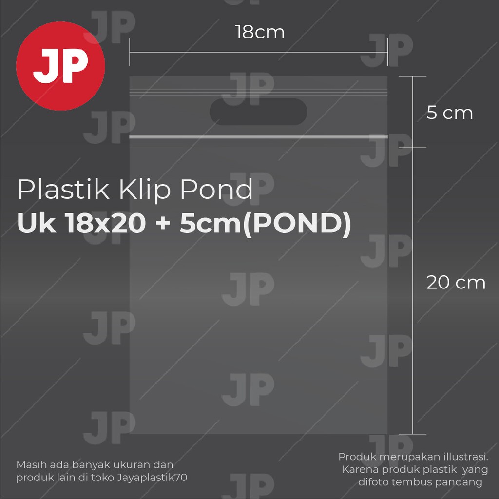 Plastik Klip Pond Oval Bening 18x20 +5(POND) (isi 100 lembar)