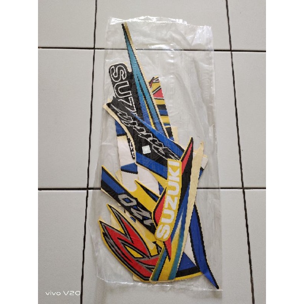 striping satria lumba  hitam kuning