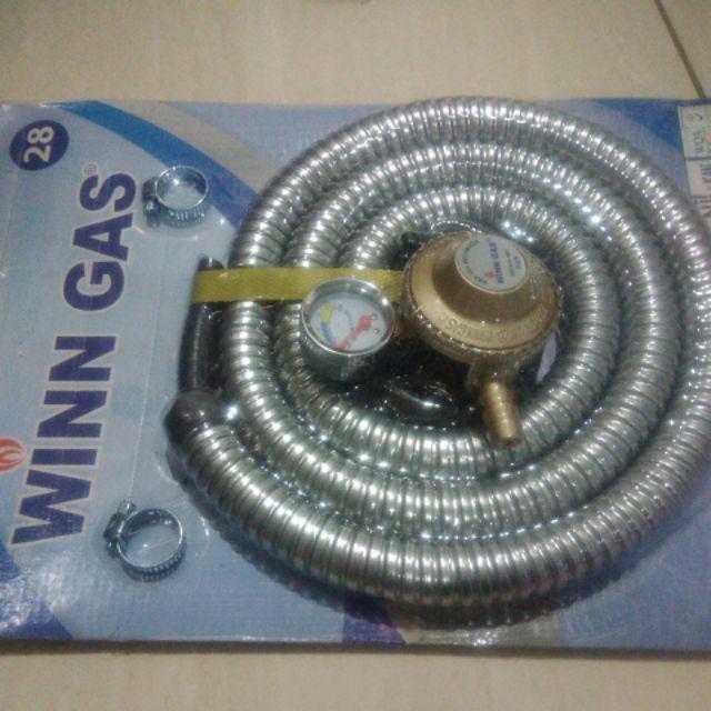 Slang Winn Gas + Kepala Ss - Selang Gas Anti Tikus - Slang Gas
