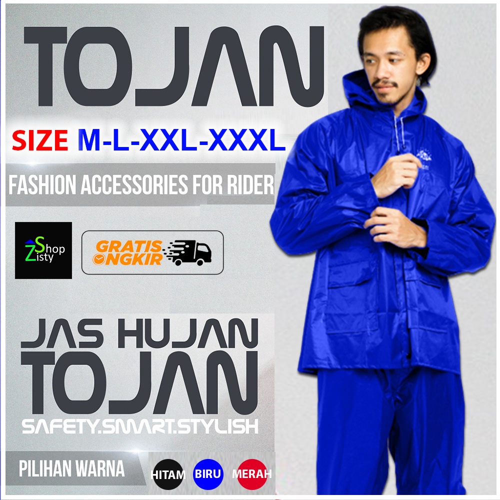 Jas Hujan Jumbo Pria Wanita Anti Air Mantel Mantol Baju Hujan Ujan Jumbo Pria Wanita Dewasa Jas Huja