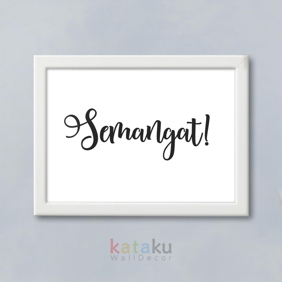 Hiasan Dinding Poster Inspiratif Tulisan Semangat Wall Decor Motivasi