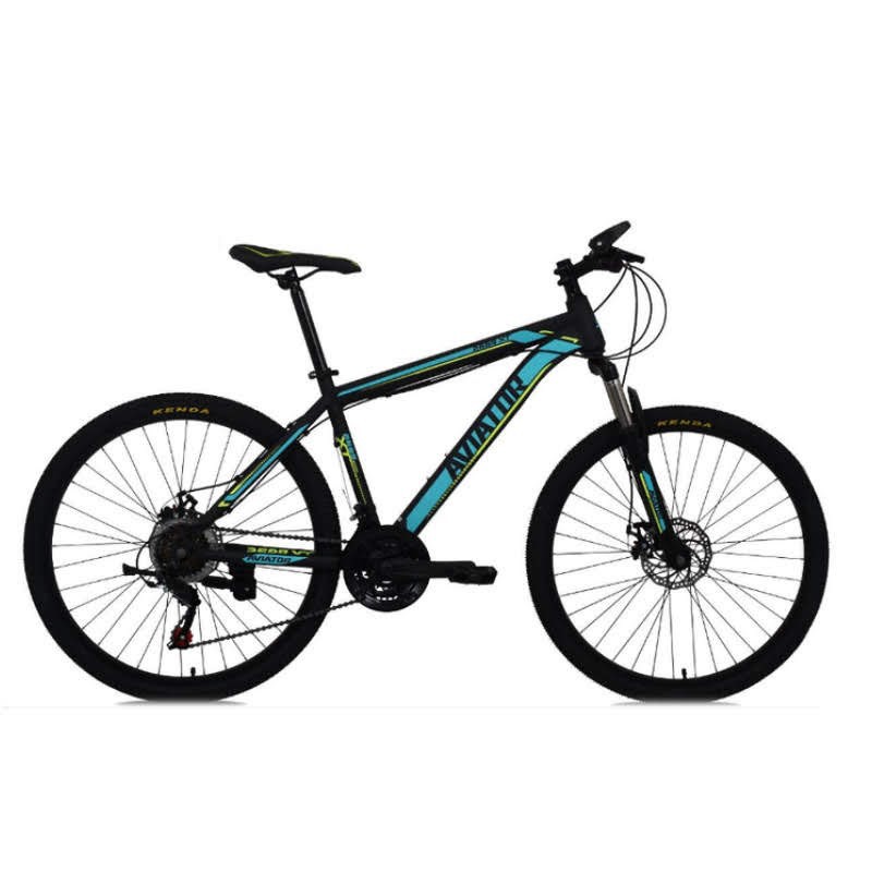 Sepeda Gunung Aviator AT2689XT Remaja 24 Inci Steel 3x8Sp Fork Susp Mech Disc Brake Mountain Bike