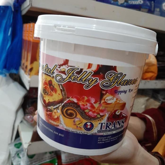 

Trans cristal jelly 1kg, bahan bentul gel u/ pengkilap makanan/fruit