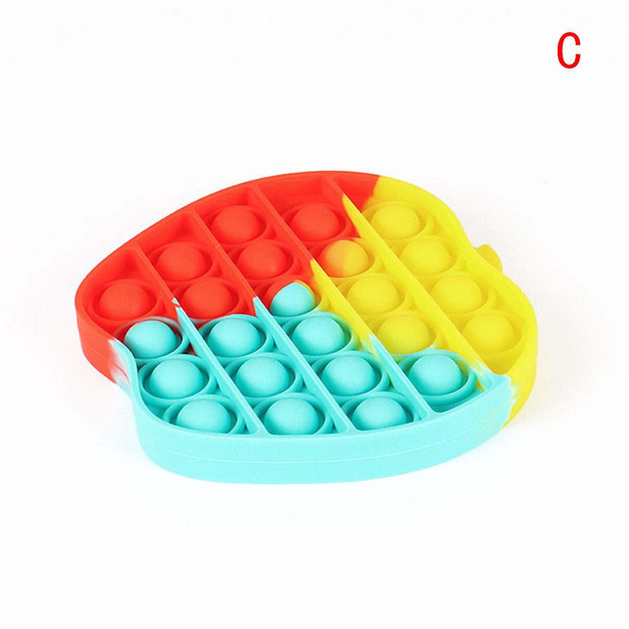 【Ready Stock】Color Push Bubble Gadgets Sensory Toys New Rainbow Titok popit mainan AMONG US Pop It Especially To Relieve Pressure Silicone Pressure Relief Toys Squeezes Feeling-C