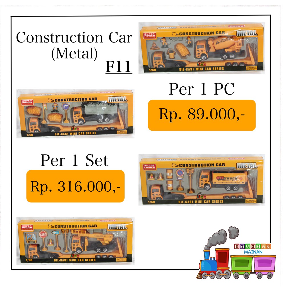 Metal Construction Car Diecast Truck F11