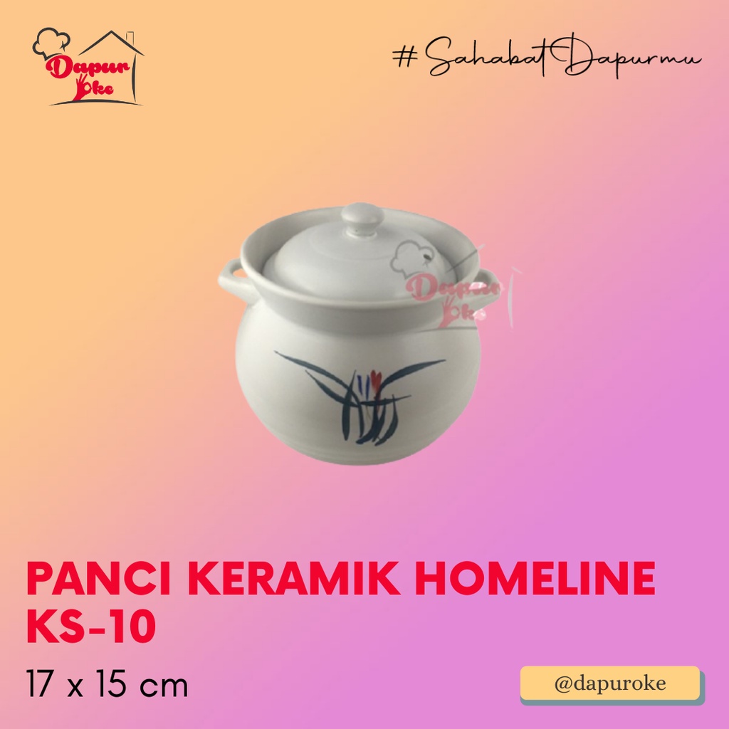 Panci Keramik Homeline KS-10 / Panci Masak Obat