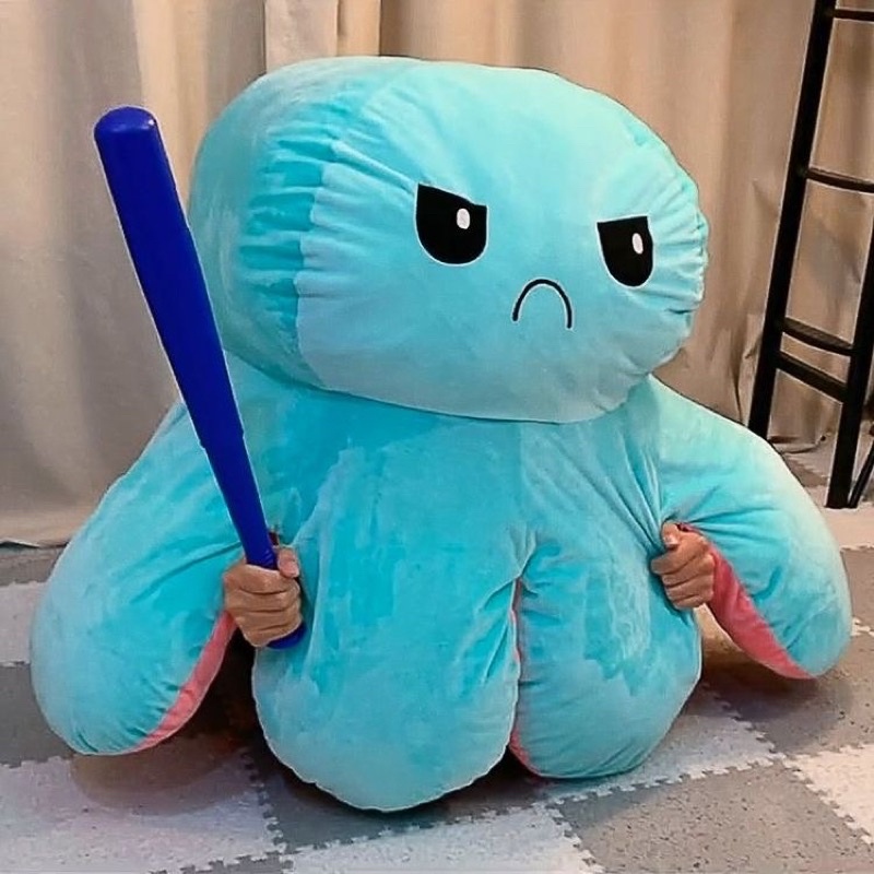 Boneka Gurita Octopus Doll Berubah Bolak Balik Super Jumbo Bahan Halus Dan Lembut