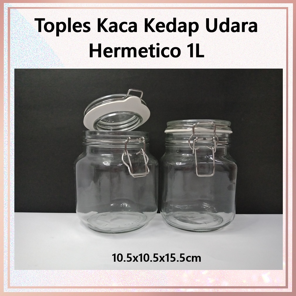 Toples Kedap Udara Hermetico Kedaung 1L