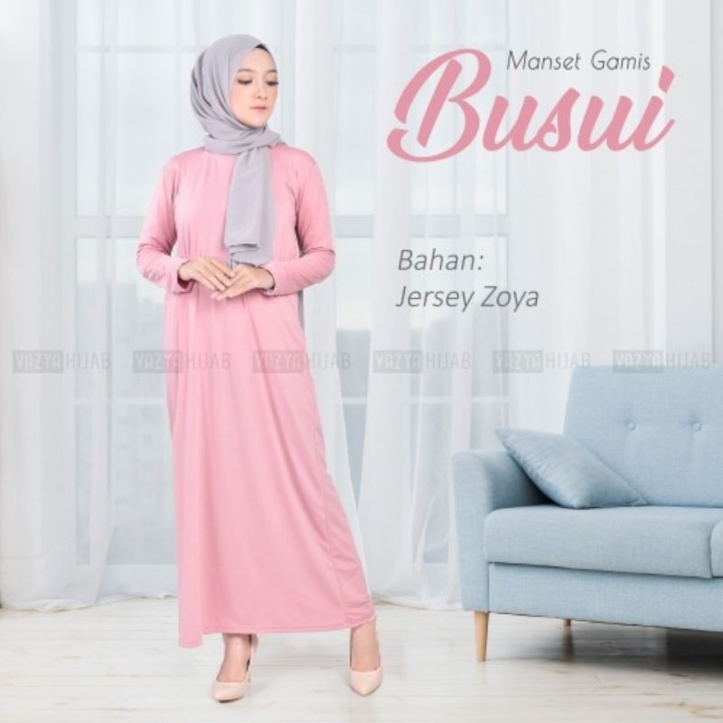 Gamis Manset Busui jersey zoya
