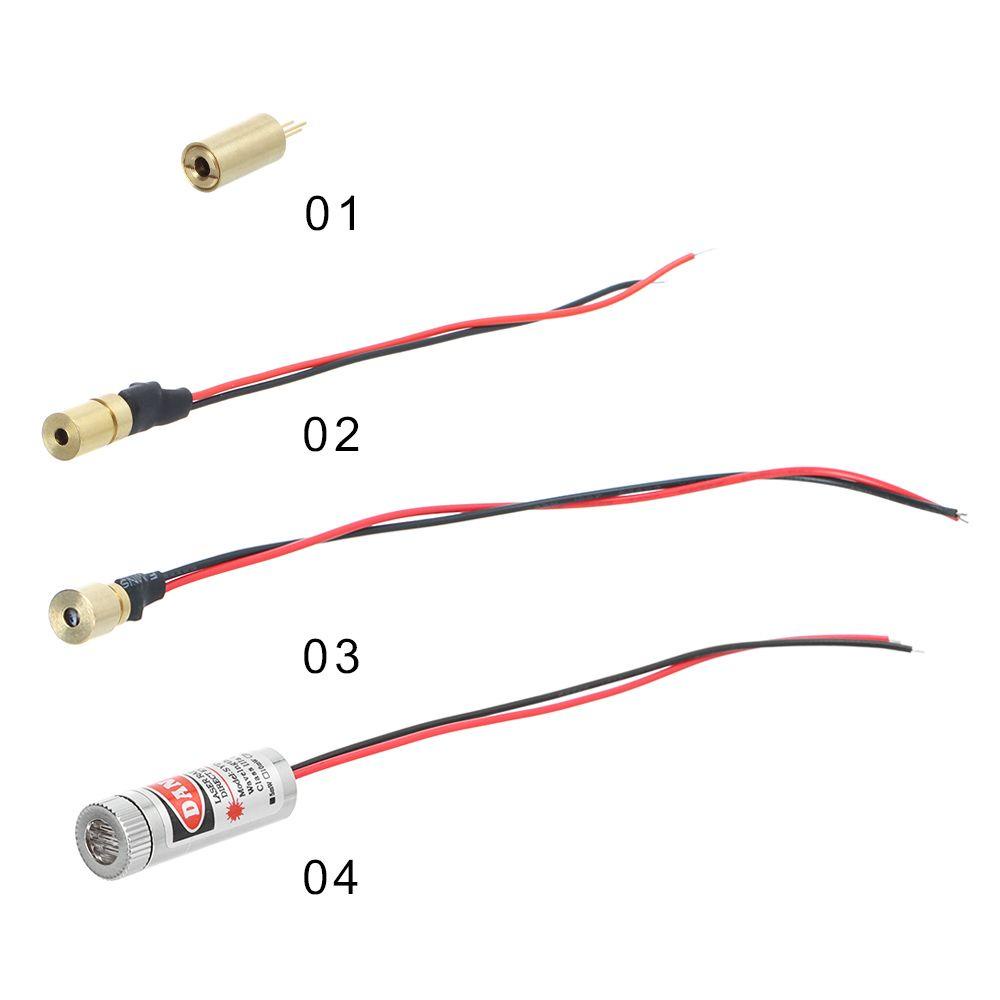 Laser Titik/Garis Nanas 650nm 5mW Adjustable Laser Diode Head Module Laser Kepala