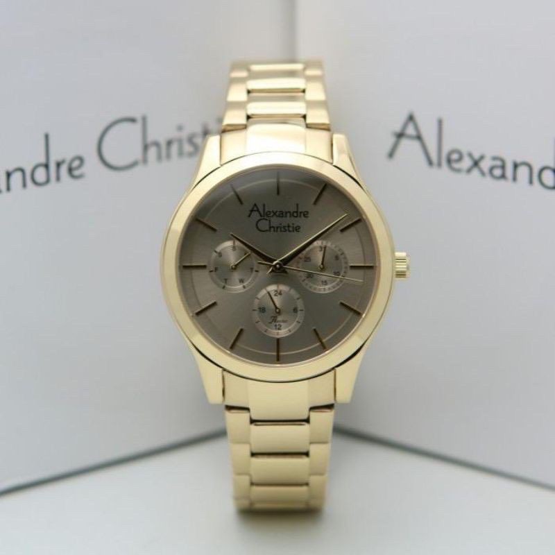 Jam Tangan Alexandre Christie AC 2915 BF Rantai Wanita / Cewek Original