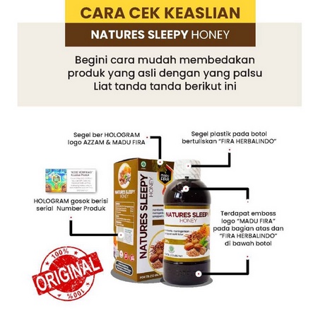 Natures Sleepy Honey Madu Herbal Insomnia Original Solusi Atasi Susah Tidur