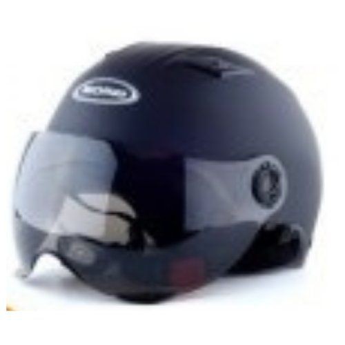 Helm Sepeda Plus Kaca Half Face Helmet Taffsport 328 Black 111117