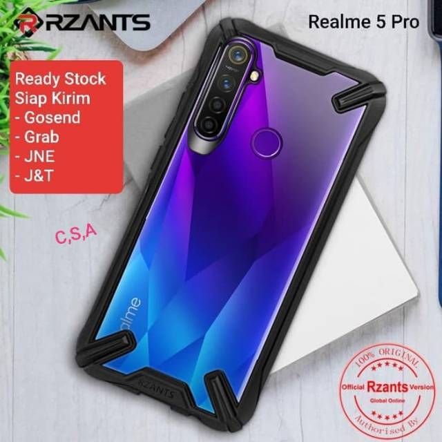Soft Case Realme 5 Pro RZANTS Ringke Hybrid TPU Shockproof