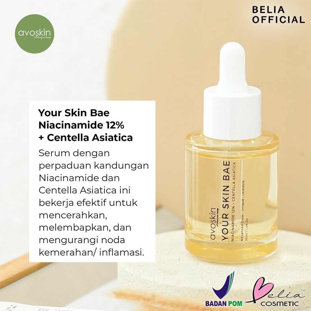 ❤ BELIA ❤ AVOSKIN Your Skin Bae YSB Serum Moisturizer | Toner | Niacinamide | Alpha Arbutin | Vit C | Salicylic Acid