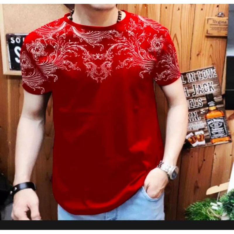 Harga Gila Kaos Distro Pria Motif Batik Merah r0mnyK6FQ0e6XEa