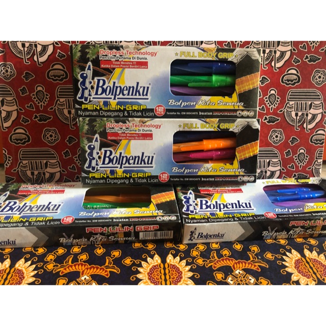 

Bulpen Bolpenku Pen Lilin Grip Hitam