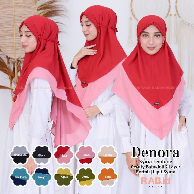 Denora Syiria Twotone Khimar by RAB Hijab