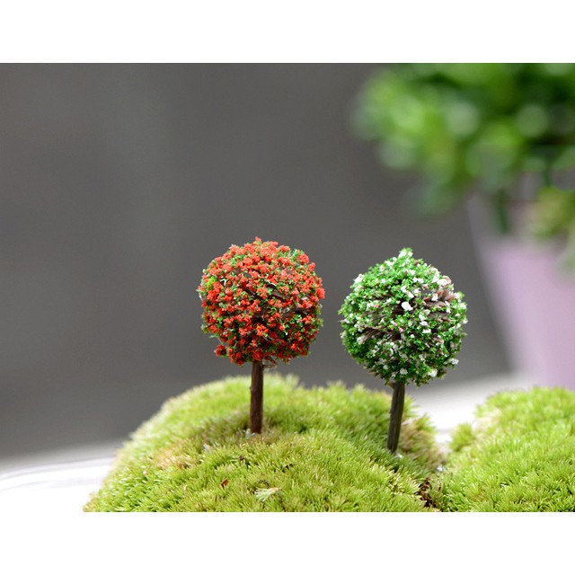 Tanaman Bola Mini Untuk Ornamen Bonsai Plastik - MNB04