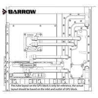 BARROW LLO11-SDB V1 Distro Plate For Lian Li PC-O11 Dynamic Case ARGB