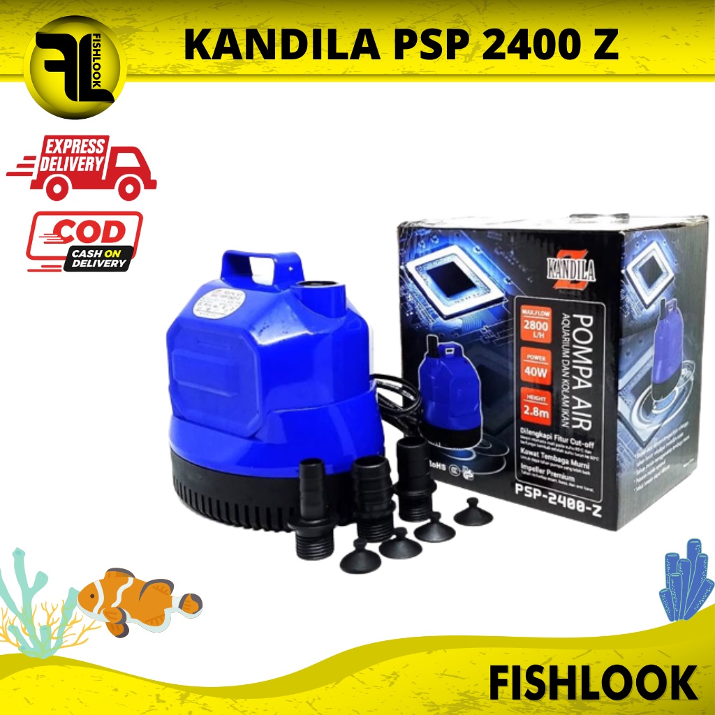 POMPA AIR CELUP AQUARIUM 40 W KANDILA PSP 2400 Z PSP-2400Z KOLAM IKAN