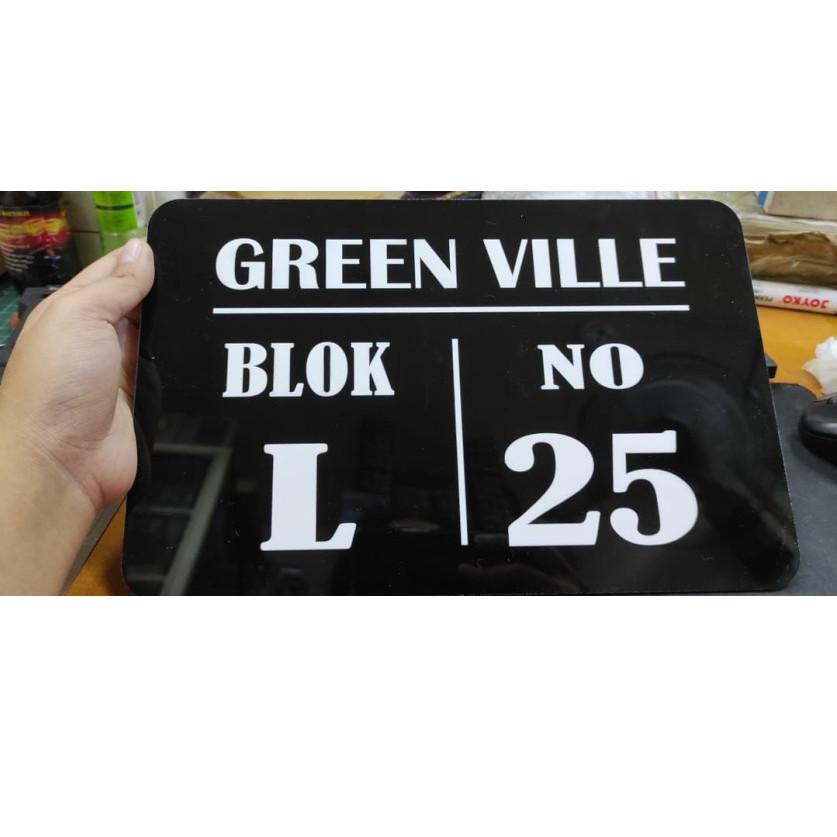 

Q Papan Acrylic Akrilik ALAMAT nomor rumah EKONOMIS HARGA PROMO!!! SQBest Produk ￣)～ ★★