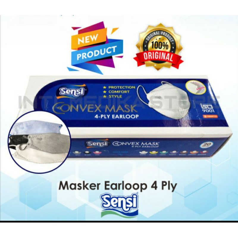 Masker sensi convex 4 ply earloop