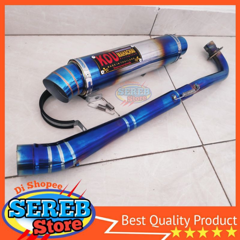 knalpot racing kou mahachai revo supra fit grand vega r zr shogun crypton supra x 110