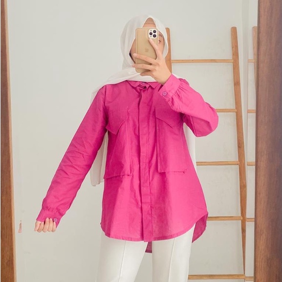 SHALWA BLOUSE - / BLOUSE CANTIK / BLOUSE OVERSIZE / KEMEJA MURAH