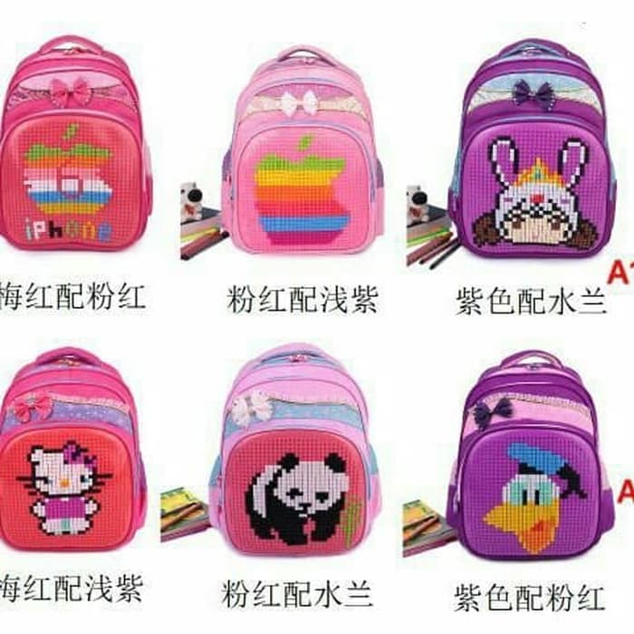 Pixel Bits lego untuk refill tas lego ada 12warna |Tas anak perempuan & Laki-laki Murah