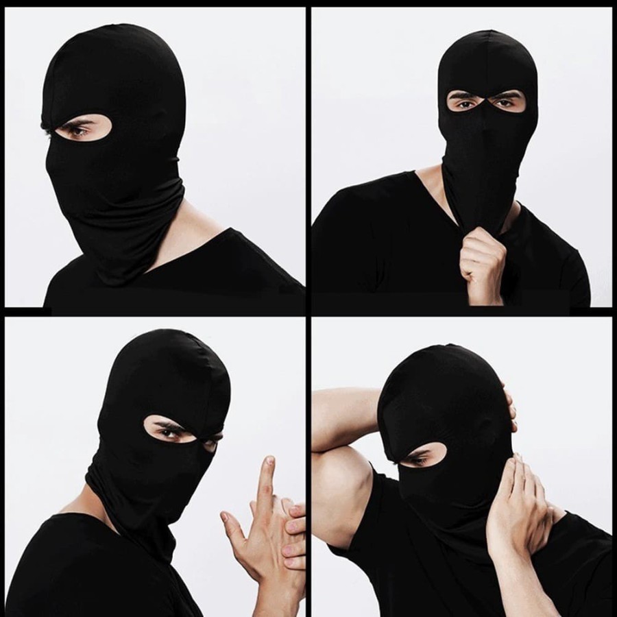 Ski Mask Balaclava balaklava beanie cap topeng ninja cosplay penjahat