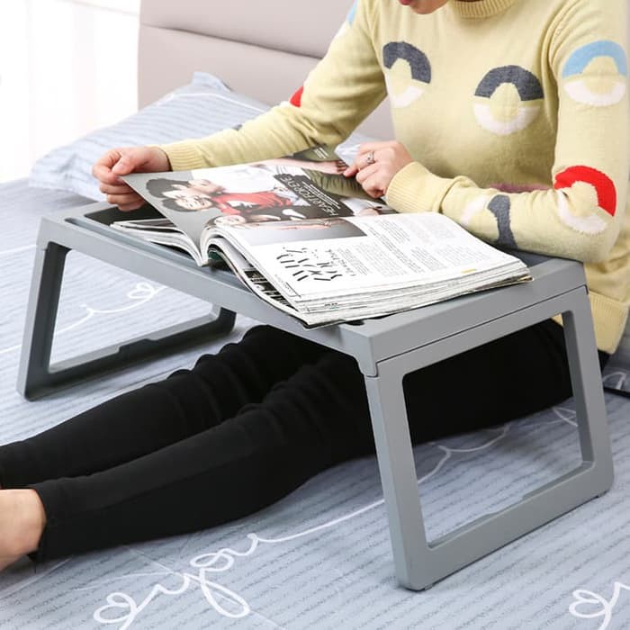Promo Meja belajar Nampan bed Meja laptop    bukan produk ikea klipsk bed     Putih