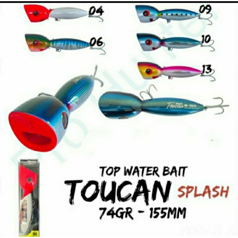 Lure POPPER PRO HUNTER TOUCAN SPLASH 15.5cm / 74gram