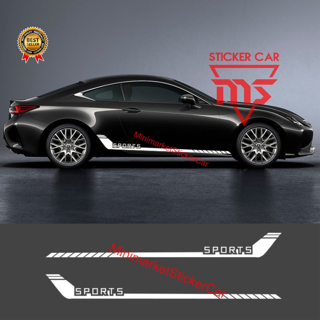 stiker sticker mobil sedan sport universal car toyota honda  daihatsu hyundai suzuki mazda dll