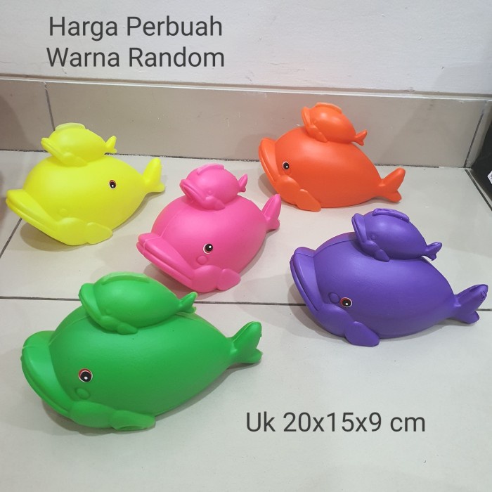 Celengan Ikan Lumba2 Plastik ( Untuk Menabung &amp; Souvenir ) Termurah