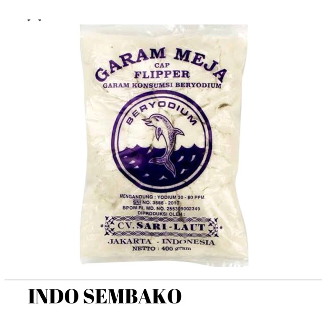 Garam Meja Flipper isi 10 / Garam Meja Halus isi 10 pak / Garam Halus / Garam Dapur / Garem Meja