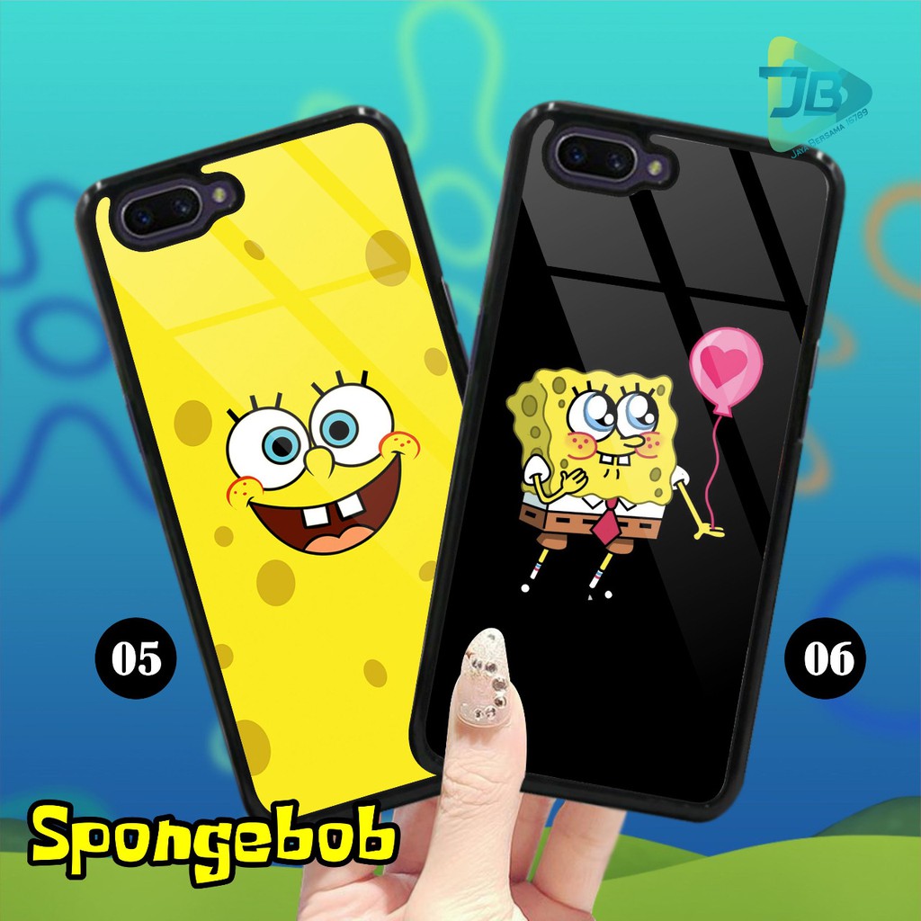 HARDCASE 2D GLOSSY SPONGEBOB OPPO VIVO XIAOMI SAMSUNG REALME IPHONE ALL TYPE JB4688