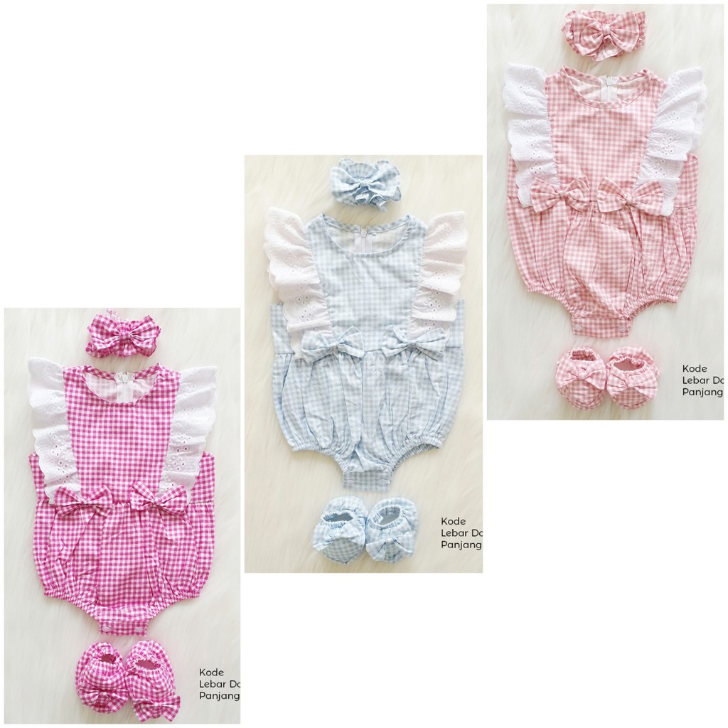 Dominika / VALENTINA / TALITHA  / GEMPITA LOVE Baju Setelan Jumper Rok Bunga Bandana Sepatu Pergi Lucu Fashion Anak Bayi Perempuan Cewek-1