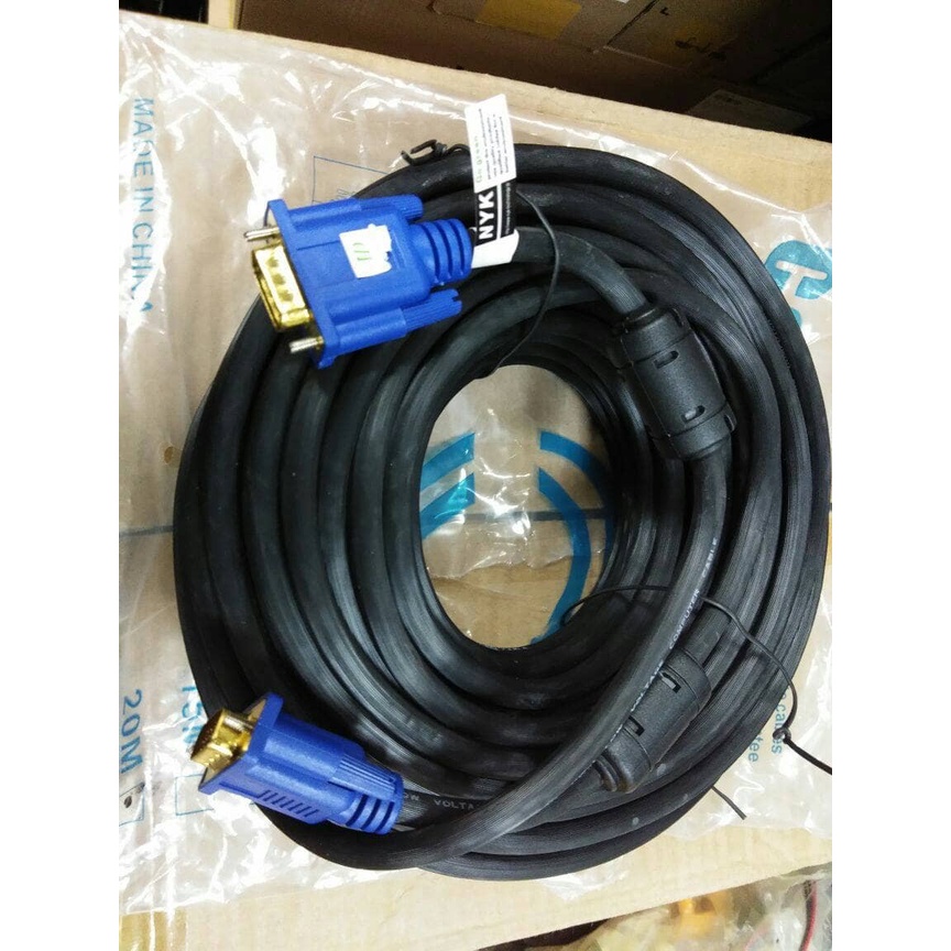 Nyk Kabel VGA 20Meter Male to Male Gold Plate