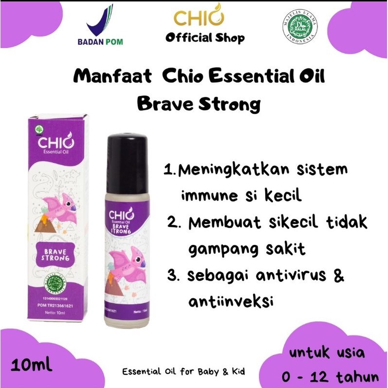 Minyak Essential Chio Baby &amp; Kids Oil Aromatheraphy Roll On 0 sd 2 tahun 8 ml