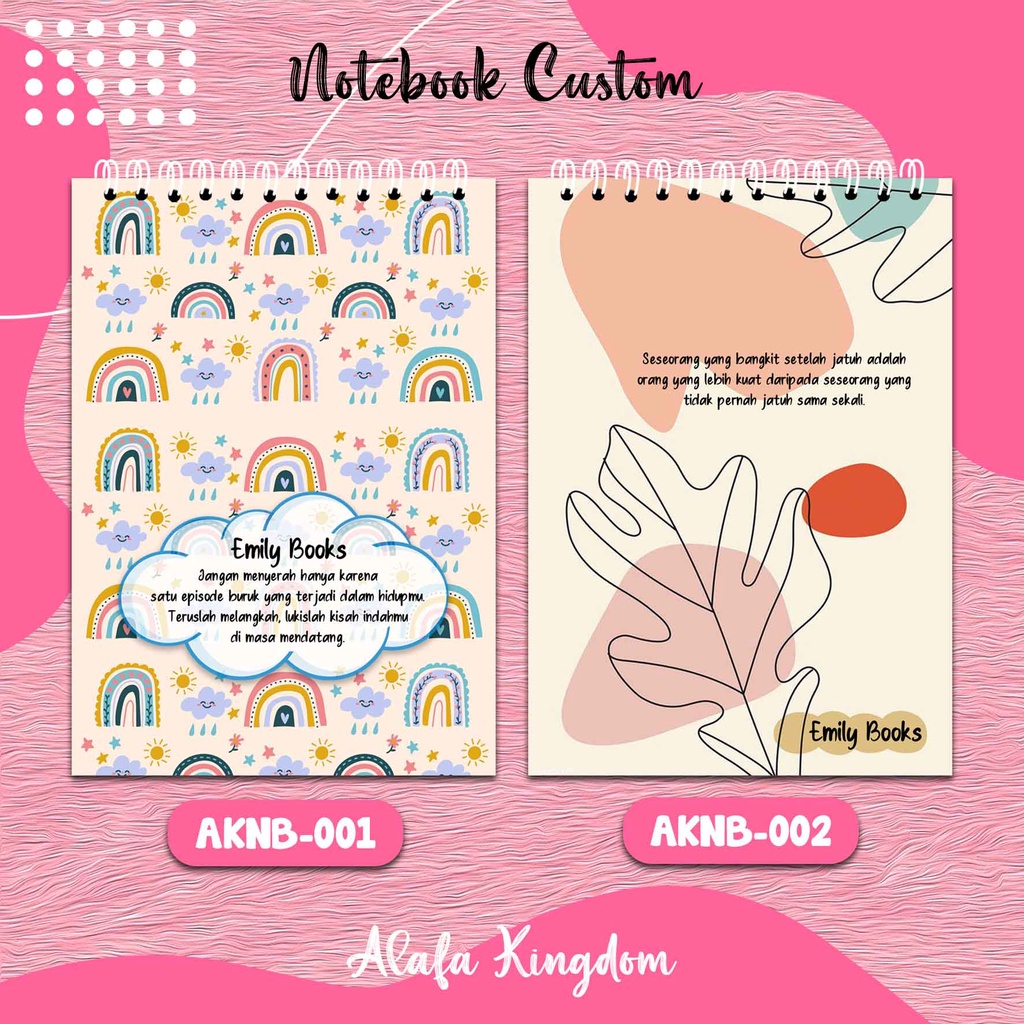 

Alafakingdom AKNB001-002 Notebook Buku Catatan 100 halaman A6 / Sketch Book / Block Note Mini