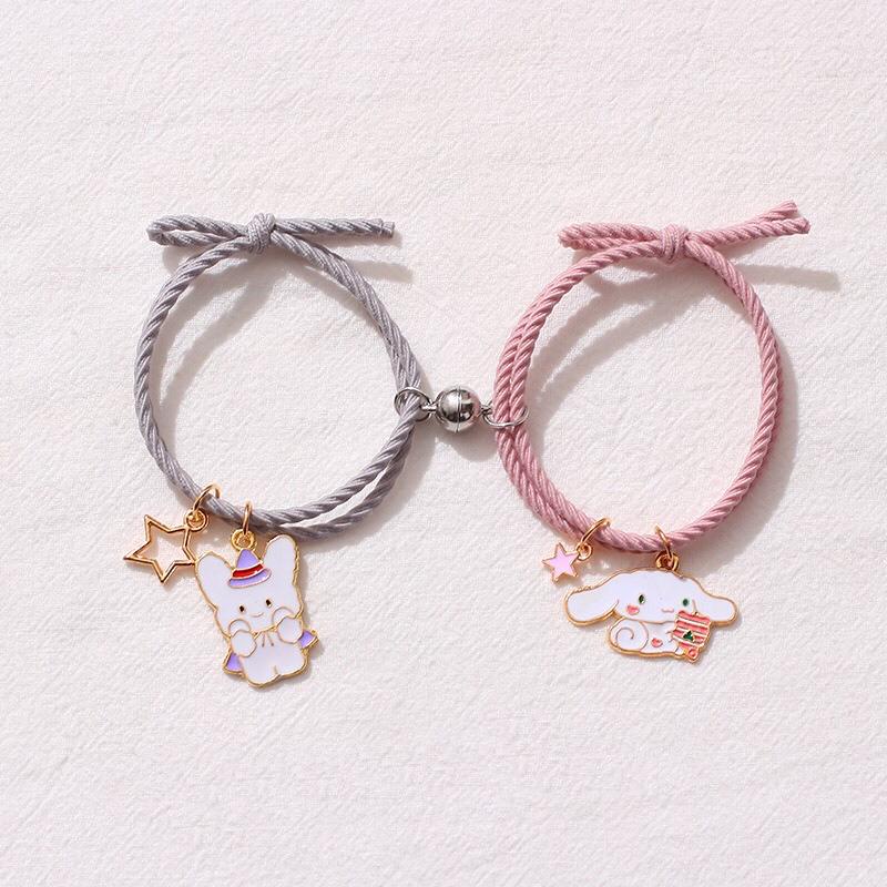 Gelang Magnet Couple Kartun kurumi Tom and jerry 2 pcs/ sepasang model jepang terbaru imut lucu cocok untuk pertemanan